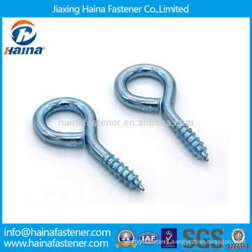 Zinc plated carbon steel eye screw,eye hook